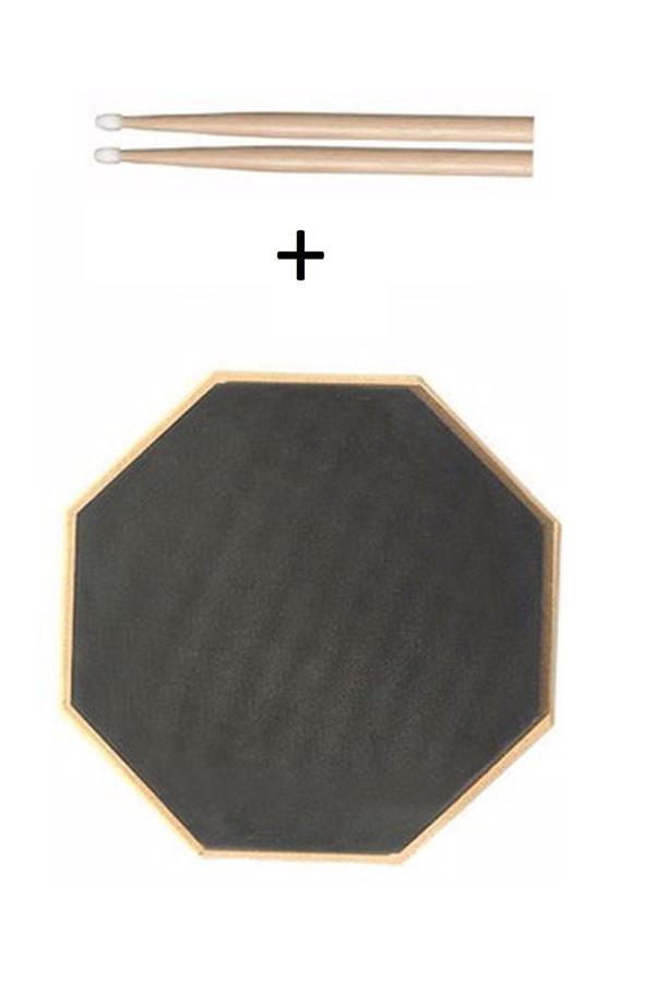 Donizetti Baterislerin Tercihi Bateri Davul Drum Pratice Pratik Calişma Pedi Pad ( 1 Çift Baget Hediye ) - Image 1