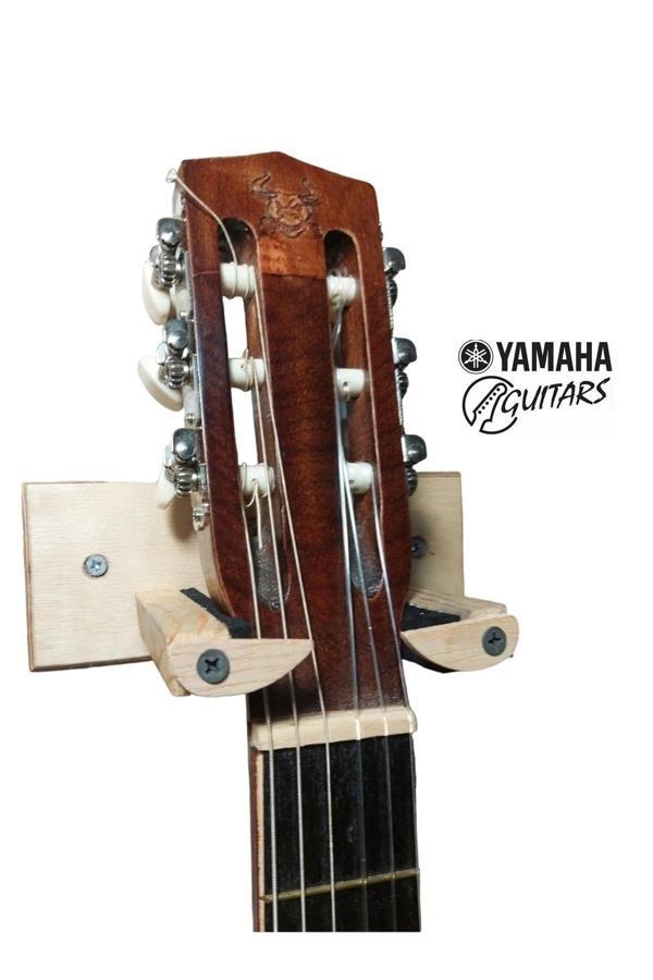 Yamaha Klasik Akustik Elektro Gitar Duvar Askı Standı Aparatı Askısı Yamaha Uyumlu - Ahşap Tasarım - Image 1