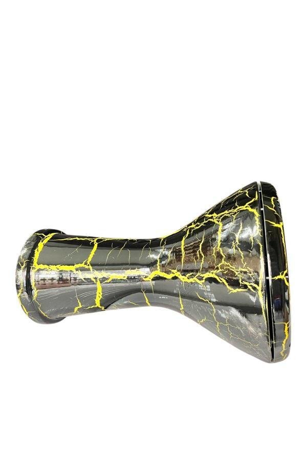 Donizetti Profesyonel Mısır Darbuka Sarı Siyah Çatlak Desen - Kılıf Hediyeli - Image 1