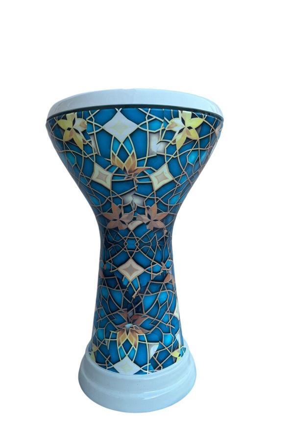 Donizetti Profesyoneller Için Döküm Mısır Darbuka Ağırlık ( 4 Kg Mozaik Desen Turkuaz ) - Image 1