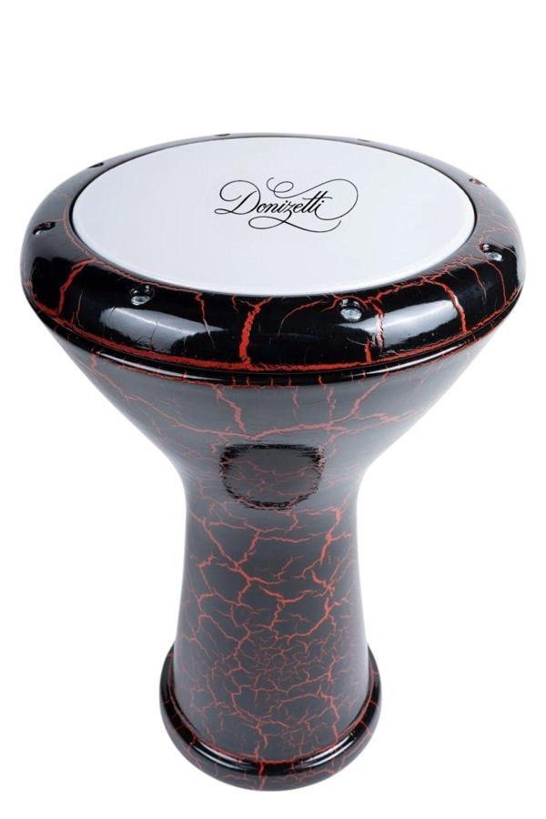 Donizetti Mısır Çömlek Darbuka Vişne Rengi Kırçıllı Fırın Boya - Kılıf Hediye - Image 1