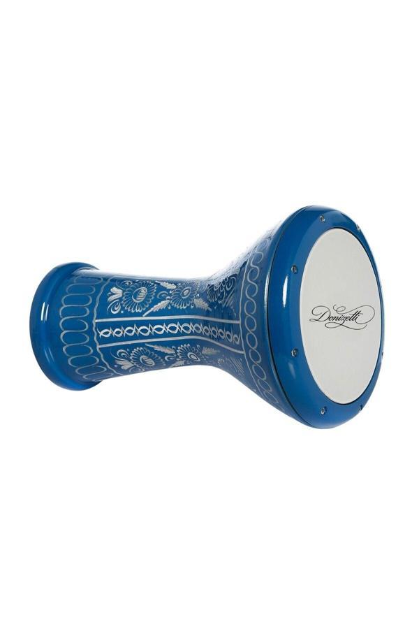 Donizetti Mavi Erzincan İşlemeli Mısır Çömlek Darbuka - Kılıf Hediyeli - Image 1
