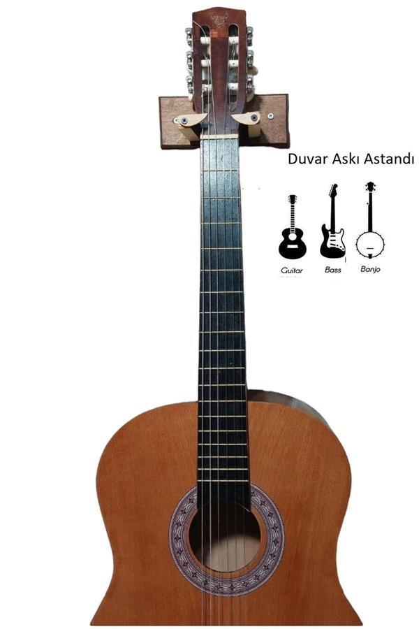 Donizetti Dekoratif Ahsap Tasarım Sehpa Akustik - Klasik - Elektro - Electric - Bass Gitar Duvar Standı - Image 1