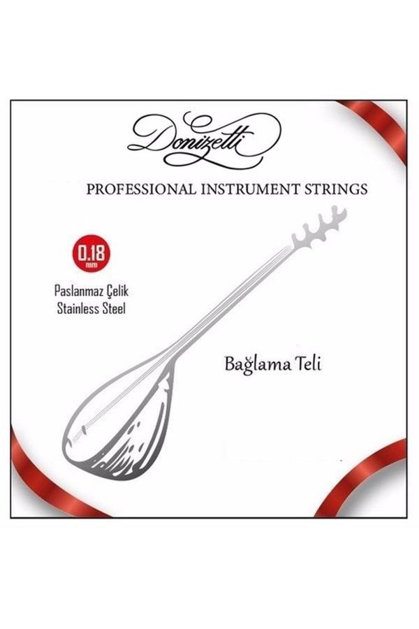 Donizetti Kısa Sap Bağlama  Saz Teli  Takımı Paslanmaz 0.18 - Image 1