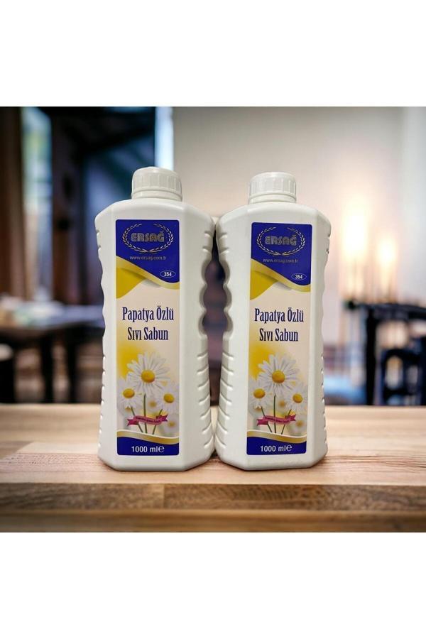 PAPATYA ÖZLÜ SIVI EL SABUNU 1000 ML 2 Lİ SET - Image 1
