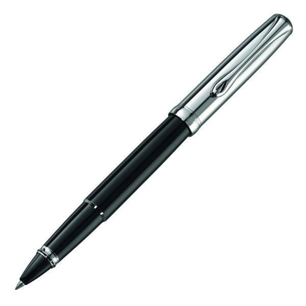 Diplomat D20000078 Excellence B Siyah Krom Roller Kalem - Image 1