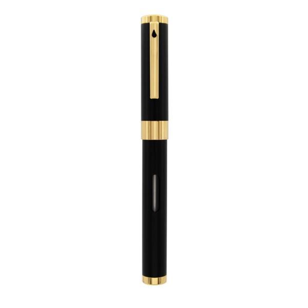 Diplomat D40502013 Nexus Siyah Altın Dolma Kalem, Fine 14K Altın Uç - Image 1