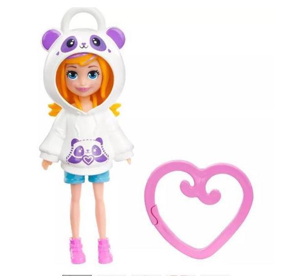 Polly Pocket Kapüşonlu Bebek -Panda HKV98 HKW00 Lisanslı Ürün - Image 1