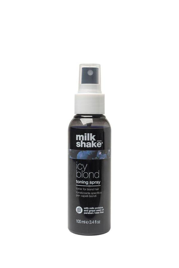 milk_shake Icy Blond Toning Spray Sarı Saçlar için Küllü Tonlar Katan Tonlayıcı Sprey 100 ml - Image 1