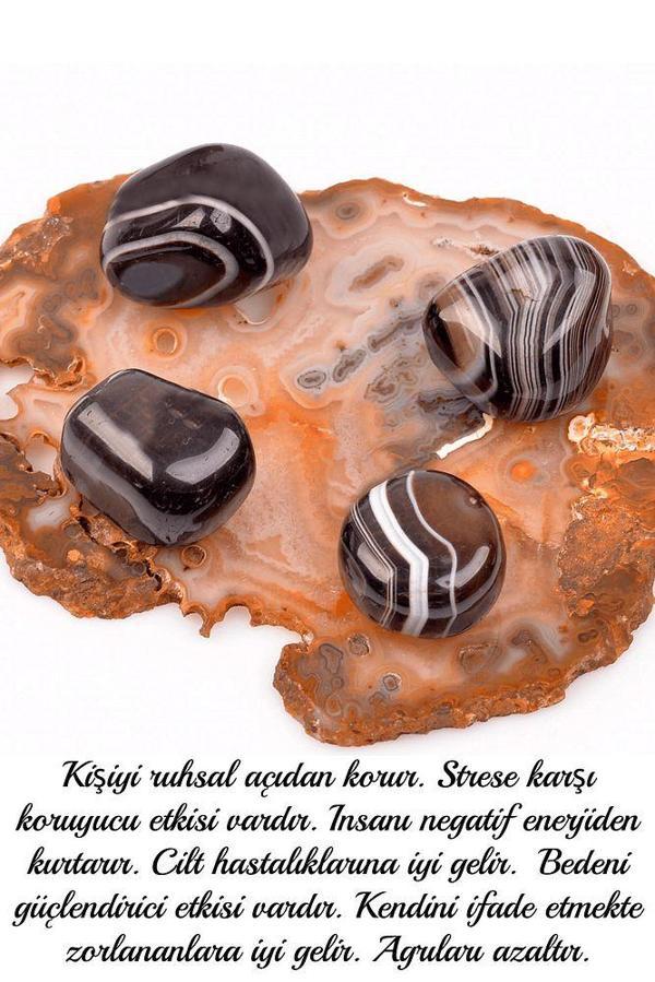 Sertifikalı Siyah Akik Taşı Kütle Parça (3 Adetli) - Image 1