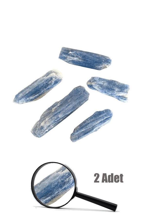 Sertifikalı Doğal Kyanit Taşı Kütle 2 Adet (2-4 Cm) - Image 1