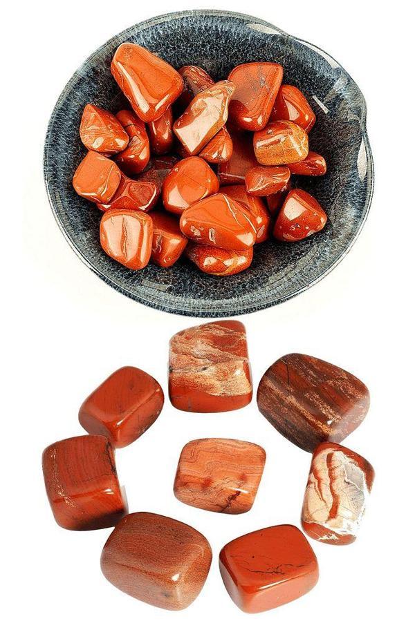 Sertifikalı Tamburlanmış Doğal Kırmızı Jasper Taşı Kütle Parça - Image 1
