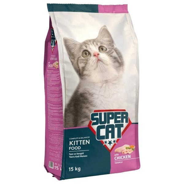 Super Cat Tavuklu Yavru Kedi Maması 15 kg - Image 1
