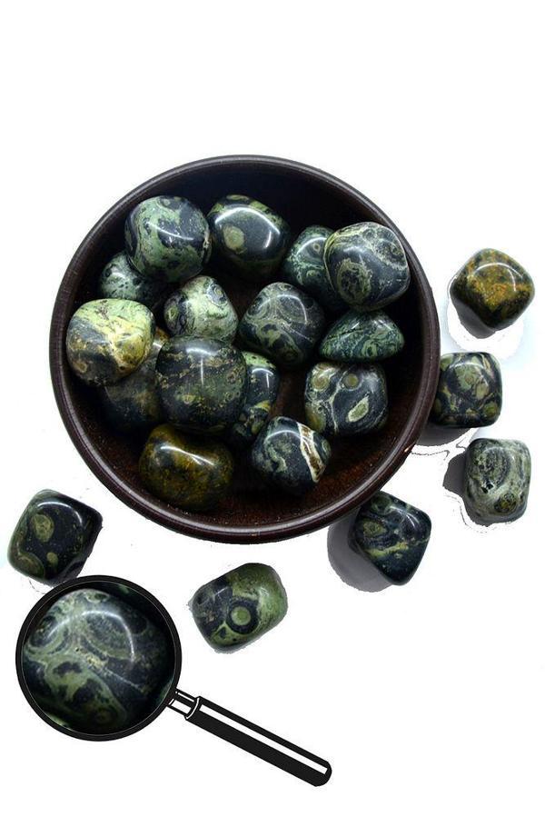 Sertifikalı Tamburlanmış Serpantin Taşı Kütle (Yılan Taşı) - Image 1