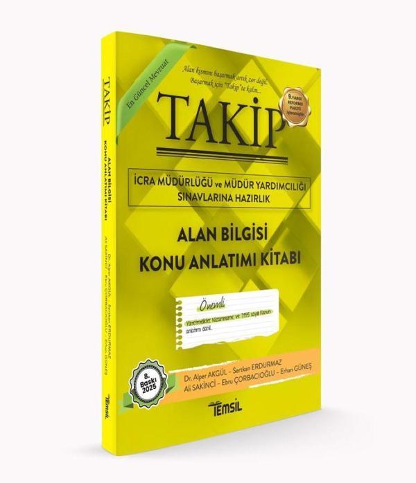 Takip İcra Müdürlüğü ve Müdür Yardımcılığı Sınavlarına Hazırlık Alan Bilgisi Konu Anlatım Kitabı - Temsil Kitap - Image 1