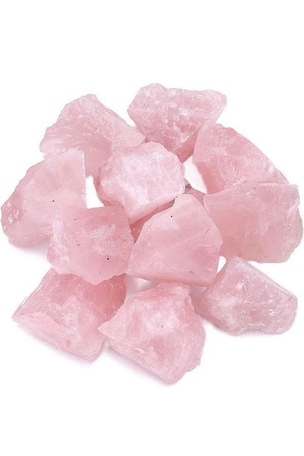 Sertifikalı Ham Işlenmemiş Doğal Pembe Kuvars Taşı Kütle (4-5 Cm) - Image 1
