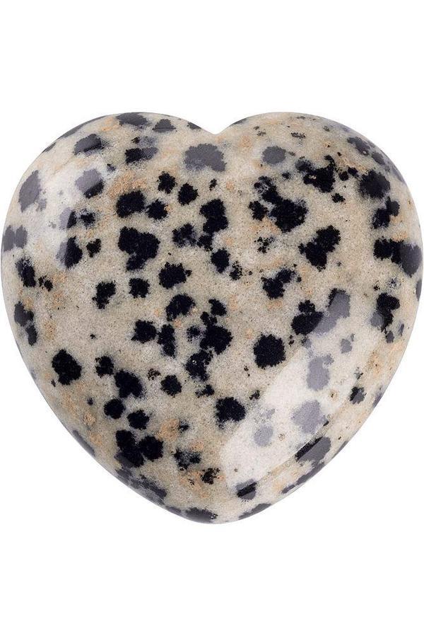 Sertifikalı Kalp Kesim Dalmaçyalı Jasper Taşı Kütle (3 CM) - Image 1