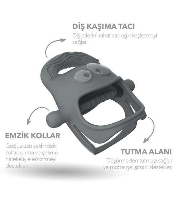 Mochi Diş Kaşıyıcı Gri - Image 1