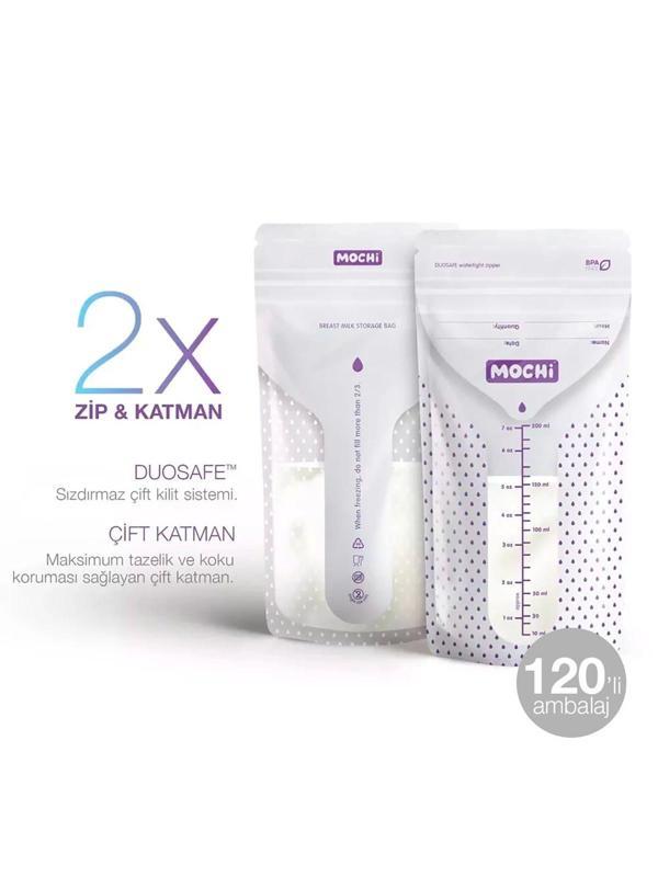 Mochi Anne Sütü Saklama Poşeti 120 Adet - Image 1