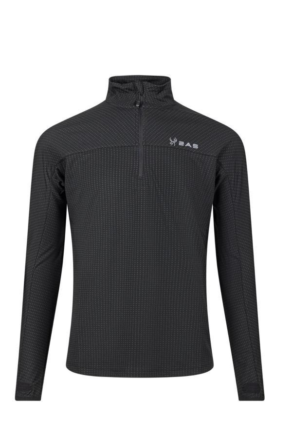 2AS Kolima Yarım Fermuarlı Sweatshirt Erkek Siyah - Image 1