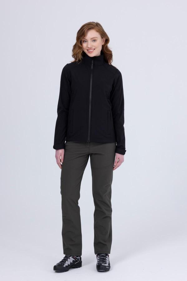 2AS Bianca İnce Softshell Kadın Ceket Siyah - Image 1