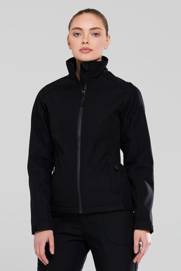 2AS Splint Kadın Softshell Mont Siyah - Image 1