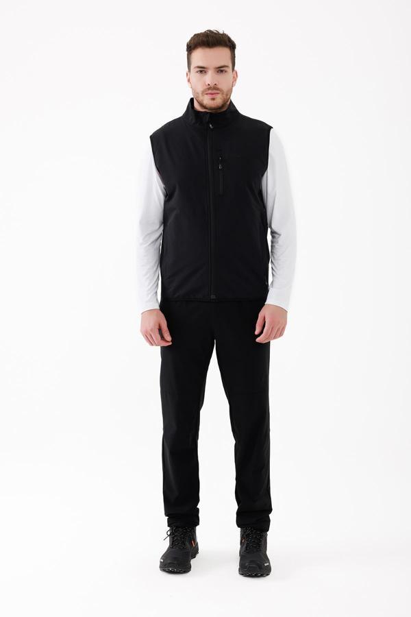2as Bowen İnce Softshell Unısex Yelek Siyah - Image 1