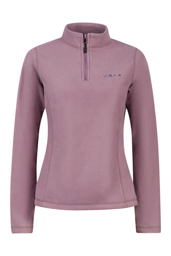 2AS Camila Kadın Yarım Fermuarlı İnce Polar Sweatshirt Lila - Image 1