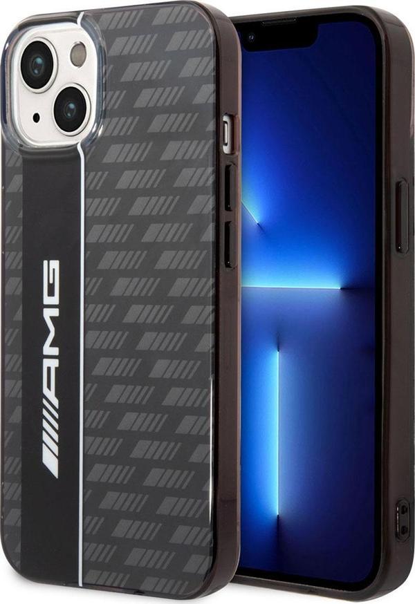 AMG iPhone 14 Plus Uyumlu Orjinal Lisanslı Kılıf Transparan Çift Katmanlı Karbon Dizayn II Kapak - Image 1