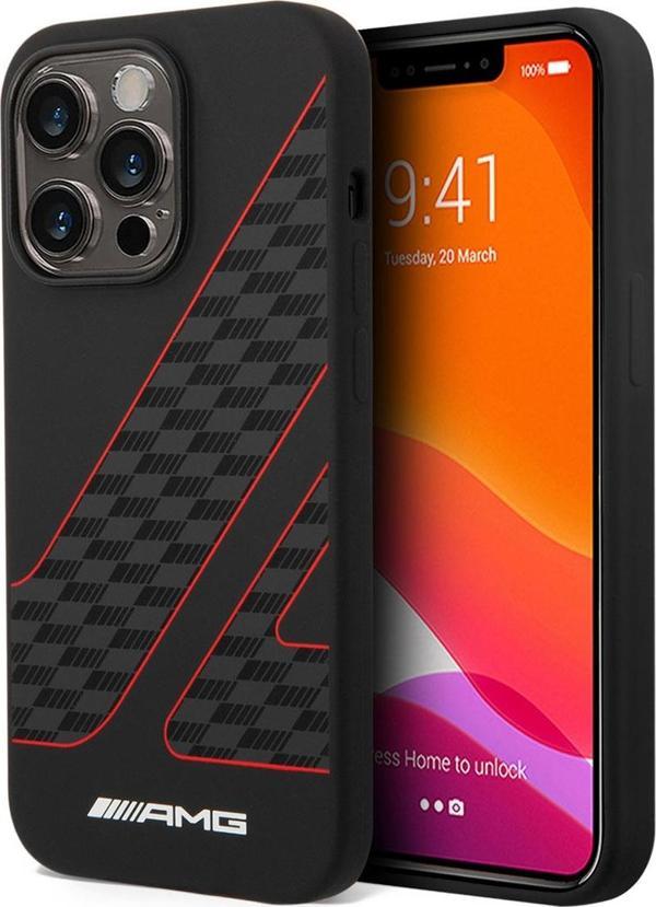 AMG iPhone 14 Pro Uyumlu Orjinal Lisanslı Kılıf Liquid Damalı Bayrak Dizayn Kapak - Image 1