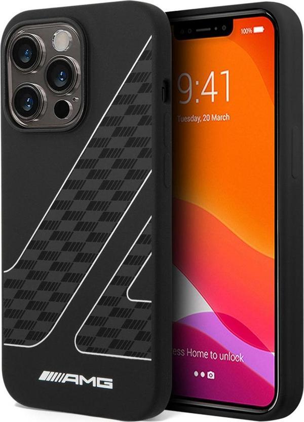 AMG iPhone 14 Pro Uyumlu Orjinal Lisanslı Kılıf Liquid Damalı Bayrak Dizayn Kapak - Image 1