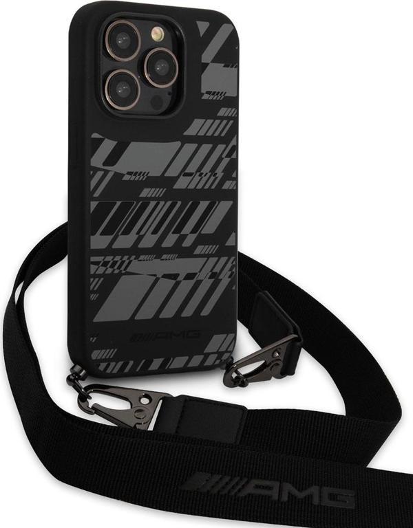 AMG iPhone 14 Pro Uyumlu Orjinal Lisanslı Kılıf Liquid Strap Telefon Askılı Grafik Dizayn Kapak - Image 1