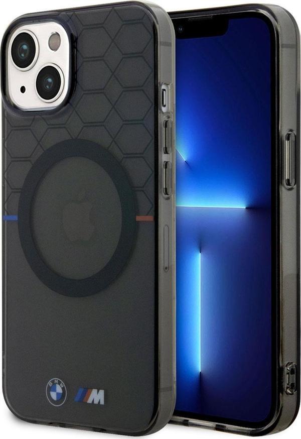 BMW iPhone 14 Plus Uyumlu Orjinal Lisanslı Ürün Kılıf Magsafe Şarj Özellikli M Dizayn Kapak - Image 1