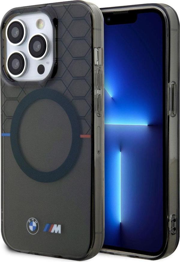 BMW iPhone 14 Pro Uyumlu Orjinal Lisanslı Ürün Kılıf Magsafe Şarj Özellikli M Dizayn Kapak - Image 1