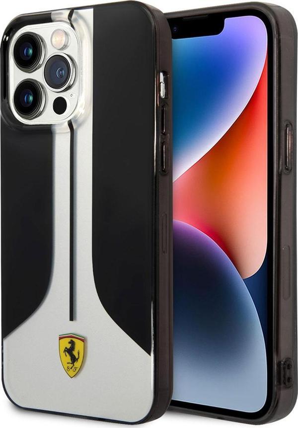 Ferrari iPhone 14 Pro Max Uyumlu Orjinal Lisanslı Kılıf 296 Çizgili Dizayn Kapak - Image 1
