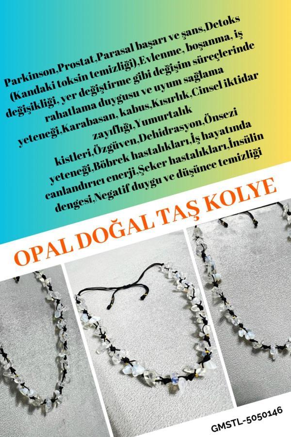 Sertifikalı Opal Doğal Taş Tasarım Kolye - Image 1