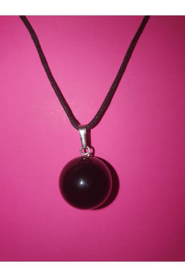 Akik Taşı Kolye Orijinal Doğal Taş 18mm Kolye - Image 1