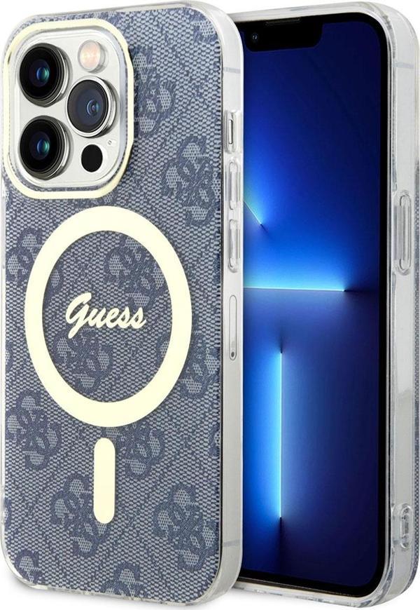 Guess iPhone 14 Pro Max Uyumlu Orjinal Lisanslı Kılıf Magsafe Şarj Kapak - Image 1