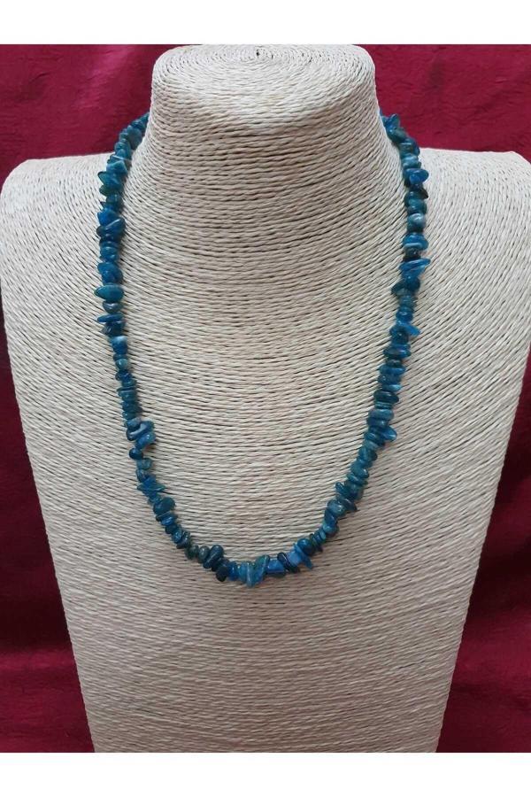 Sertifikalı Apatit Taşı Doğal Taş Kolye - Image 1