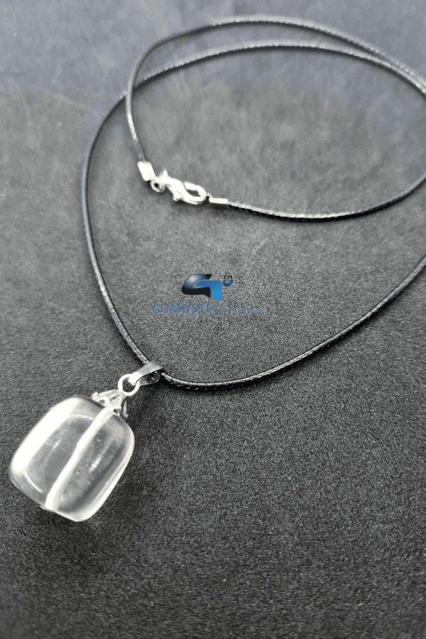 Kristal Kuvars Doğal Taş Kolye - Image 1