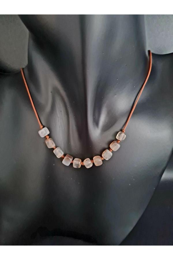 Küp Akik Doğal Taş Kolye AAA Kalite - Image 1