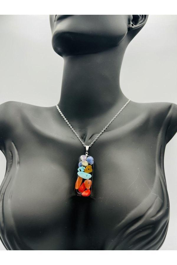 Doğal Taş Epoksi Kolye - Image 1