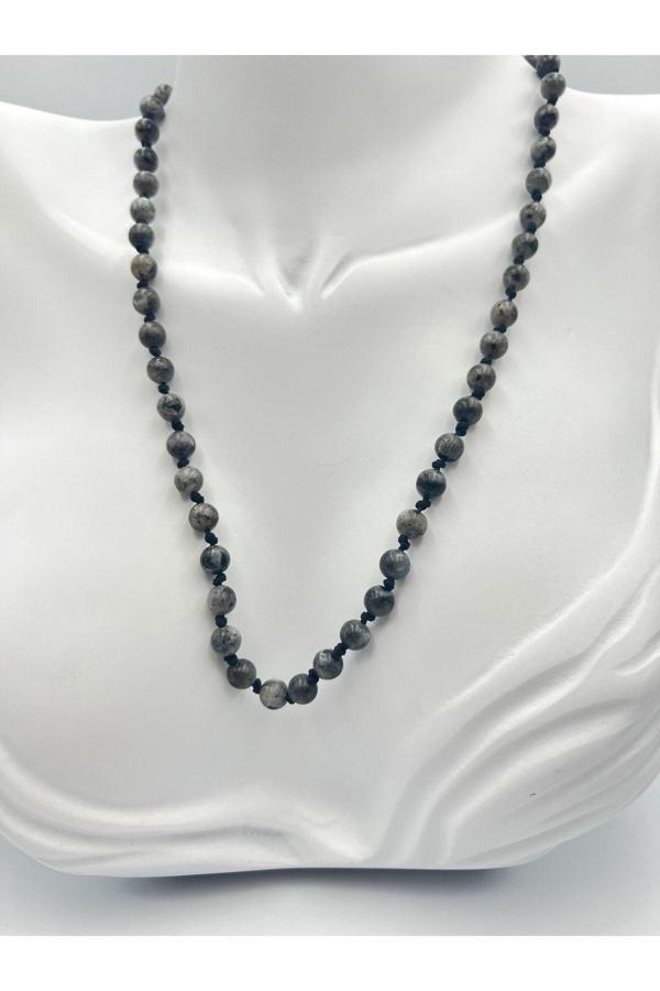 Doğal Taş Labradorit Taşı Kolye AAA Kalite 6mm - Image 1