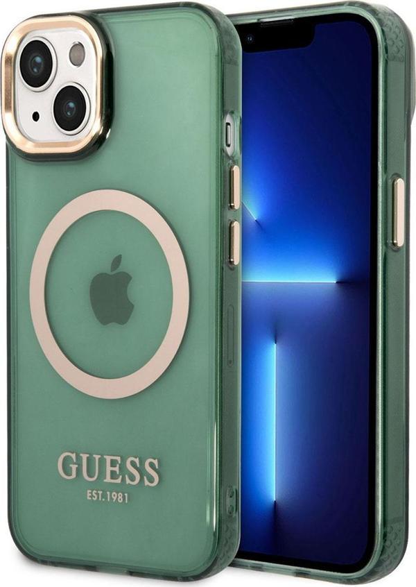 Guess iPhone 14 Uyumlu Orjinal Lisanslı Kılıf Magsafe Şarj Airbagli Dizayn Kapak - Image 1