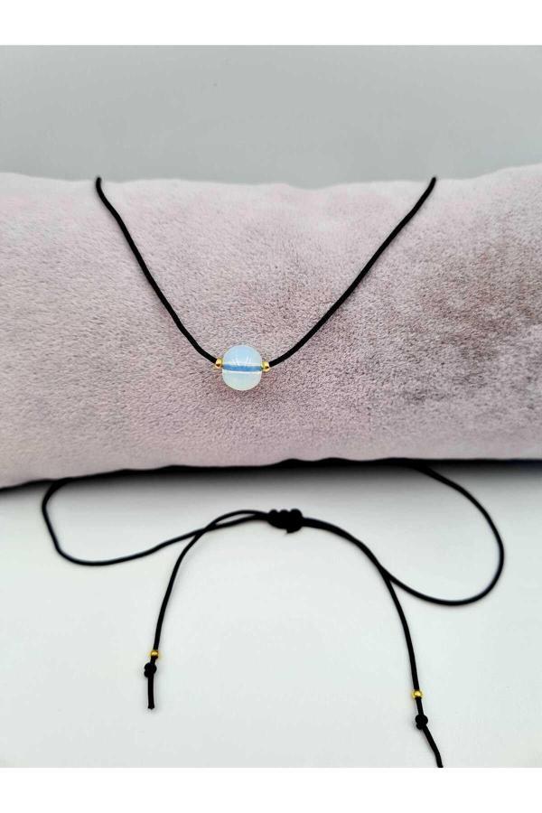 Yay Burcu Opal Taşı Doğal Taş Kolye - Image 1