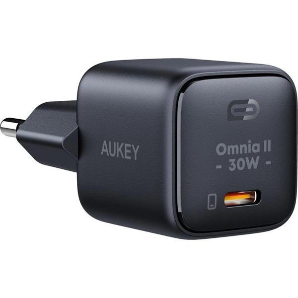 ONTECH - Aukey Pa-b1l-bk 30w Omnia Iı Mini Gan Type-c Pd Şarj Adaptörü - Image 1