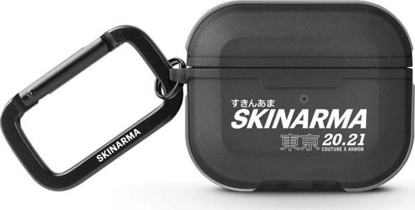 Skinarma Airpods 3.Nesil Uyumlu Orjinal Lisanslı Kılıf Transparan Mat Tasarım Kinzoku Kılıf Siyah - Image 1