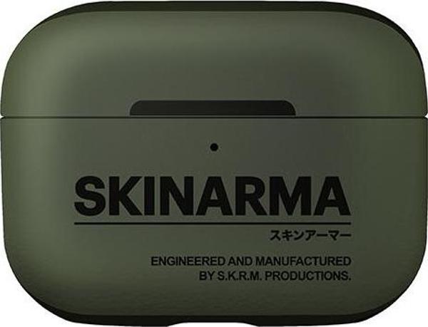 Skinarma Airpods Pro 2 Uyumlu Kılıf PU Deri Tasarım Spunk Kılıf Koyu Yeşil - Image 1
