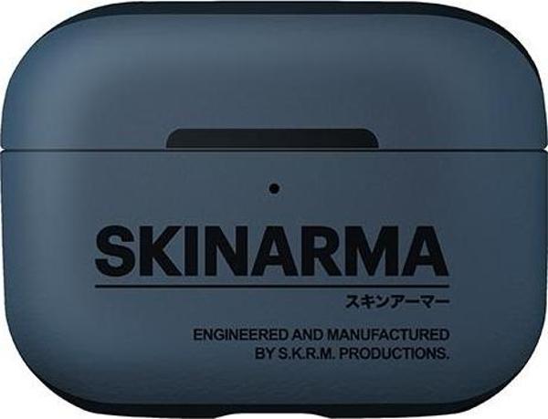 Skinarma Airpods Pro 2 Uyumlu Kılıf PU Deri Tasarım Spunk Kılıf Mavi - Image 1