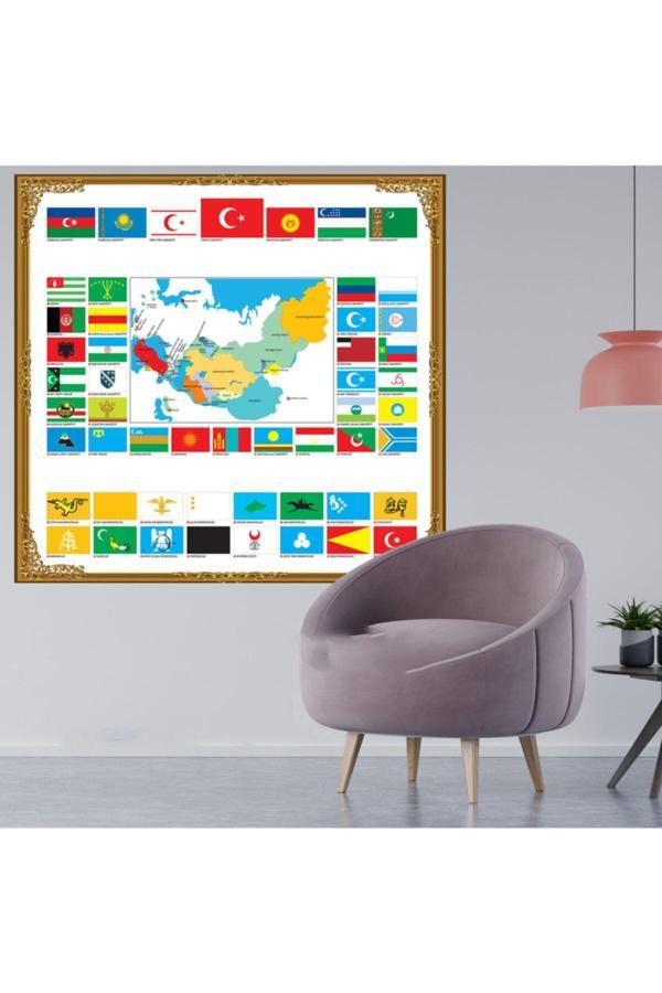 Tutturx Türk Devleti Bayrakları Ve Türklerin Yaşadığı Bölgeler - Image 1